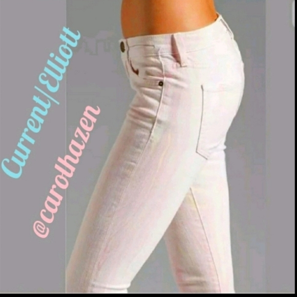 NEW Current Elliott Marble Taffy Cigarette Jeans Skinny Stiletto Ankle Summer - Picture 15 of 16